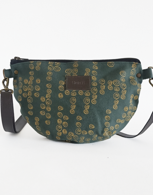 bolso vegano sostenible algodón organico estampado propio cris b